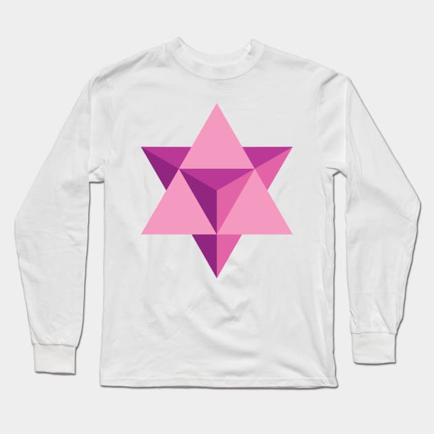 Merkaba Long Sleeve T-Shirt by GalacticMantra